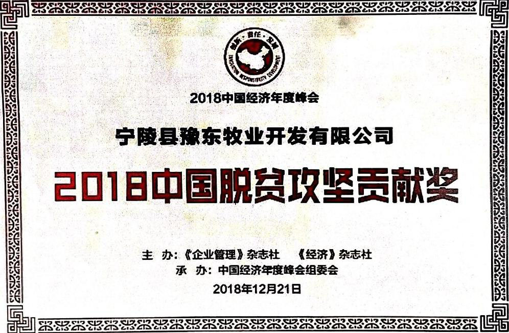 中国脱贫攻坚贡献奖